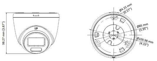 Hikvision 4K ColorVu PoC Fixed Turret Camera
